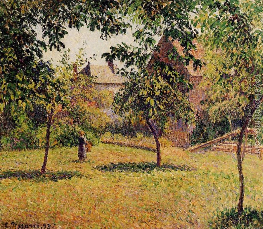 Camille Pissarro : The Barn, Morning, Eragny